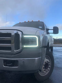 AlphaRex 05-07 Ford Super Duty/Excursion NOVA-Series LED Projector Headlights Black OffRoadUSA.com