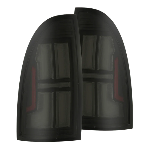 AlphaRex 05-15 Toyota Tacoma NOVA-Series Prismatic LED Tail Lights Alpha-Black OffRoadUSA.com