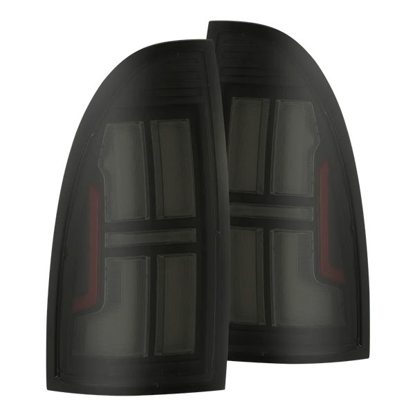 AlphaRex 05-15 Toyota Tacoma NOVA-Series Prismatic LED Tail Lights Alpha-Black OffRoadUSA.com