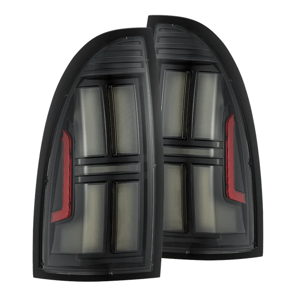 AlphaRex 05-15 Toyota Tacoma NOVA-Series Prismatic LED Tail Lights Black OffRoadUSA.com