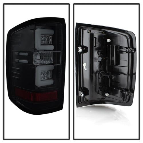 Spyder Chevy Silverado 16-17 Light Bar LED Tail Lights - Black Smoke ALT-YD-CS16-LED-BSM OffRoadUSA.com