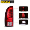 Winjet 2005-2015 Toyota Tacoma LED Tail Light w/Red Turn Signal Light - Chrome / Red OffRoadUSA.com