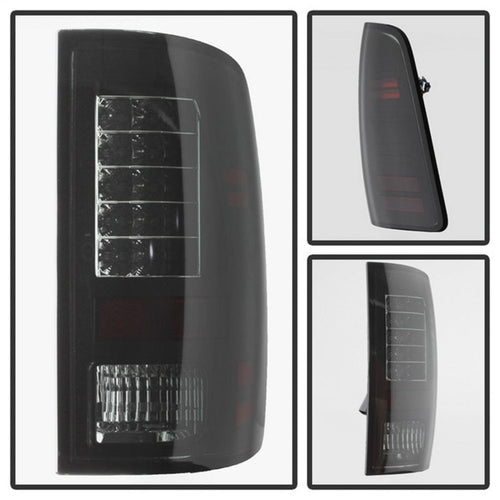 Spyder Dodge Ram 1500 09-14 LED Tail Lights Incandescent- Blk Smke ALT-YD-DRAM09-LED-BSM OffRoadUSA.com