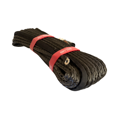 3/8'' x 85' Synthetic Winch Rope with forged winch hook MOJAB OFFROAD