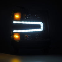 AlphaRex 16-18 Chevrolet Silverado 1500 NOVA-Series LED Projector Headlights Black OffRoadUSA.com