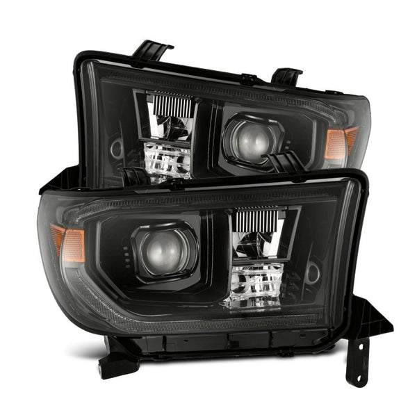 AlphaRex 07-13 Toyota Tundra/08-17 Toyota Sequoia MK II LUXX-Series LED Projector Headlights Alpha-Black (With Level Adjuster) OffRoadUSA.com