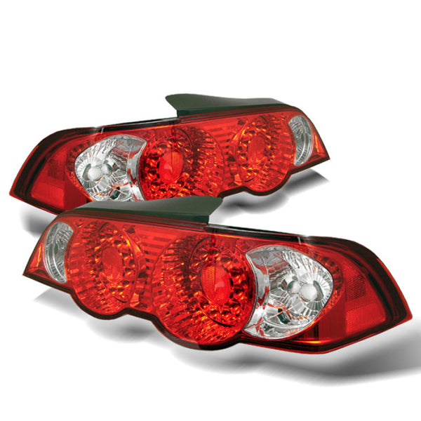 Spyder Acura RSX 02-04 LED Tail Lights Red Clear ALT-YD-ARSX02-LED-RC OffRoadUSA.com