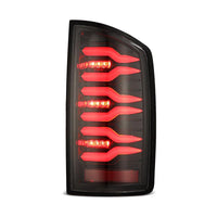 AlphaRex 07-08 Dodge Ram 1500/07-09 Dodge Ram 2500/3500 Truck LUXX-Series LED Tail Lights Alpha-Black OffRoadUSA.com