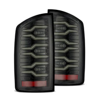 AlphaRex 07-08 Dodge Ram 1500/07-09 Dodge Ram 2500/3500 Truck LUXX-Series LED Tail Lights Alpha-Black OffRoadUSA.com