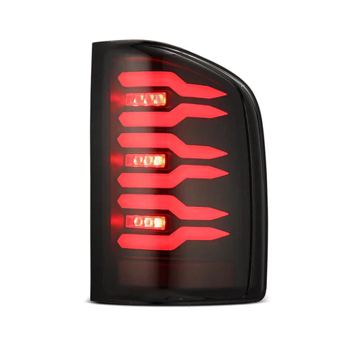 AlphaRex 07-13 Chevy Silverado LUXX-Series LED Tail Lights Black OffRoadUSA.com