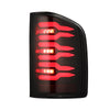 AlphaRex 07-13 Chevy Silverado LUXX-Series LED Tail Lights Black-Red OffRoadUSA.com