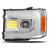 AlphaRex 07-13 GMC Sierra LUXX-Series LED Projector Headlights Chrome OffRoadUSA.com