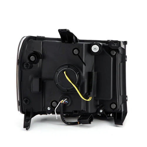 AlphaRex 07-13 GMC Sierra LUXX-Series LED Projector Headlights Jet Black OffRoadUSA.com