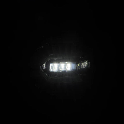 AlphaRex 07-13 GMC Sierra LUXX-Series LED Tail Lights Alpha-Black OffRoadUSA.com