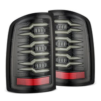 AlphaRex 07-13 GMC Sierra LUXX-Series LED Tail Lights Alpha-Black OffRoadUSA.com