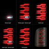 AlphaRex 07-13 GMC Sierra LUXX-Series LED Tail Lights Black Red OffRoadUSA.com