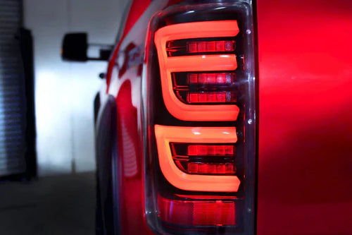 AlphaRex 07-13 Toyota Tundra LUXX-Series LED Tail Lights Black-Red OffRoadUSA.com