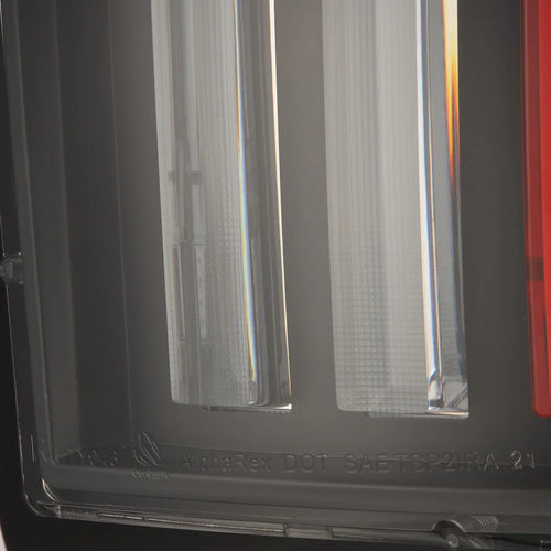 AlphaRex 07-13 Toyota Tundra NOVA-Series Prismatic LED Tail Lights Black-Red OffRoadUSA.com