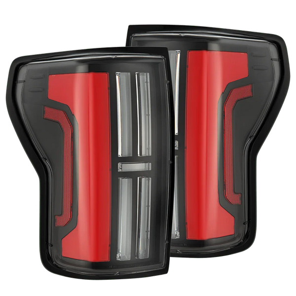 AlphaRex 07-13 Toyota Tundra NOVA-Series Prismatic LED Tail Lights Black-Red OffRoadUSA.com