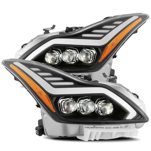 AlphaRex 08-13 Infiniti G37/14-15 Q60 Coupe MK II NOVA-Series LED Projector Headlights Black OffRoadUSA.com