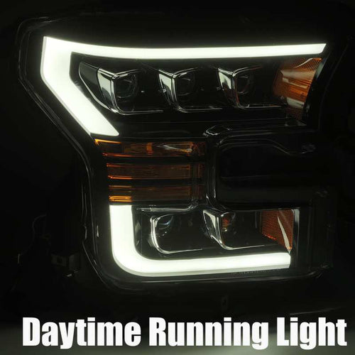 AlphaRex 15-17 Ford F150 / 17-20 F150 Raptor NOVA-Series LED Projector Headlights Black OffRoadUSA.com