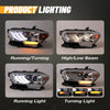 Winjet 2016-2019 Toyota Tacoma/2020-2023 Tacoma SR SR5 TRD Sport DRL Head Lights - Chrome/Clear OffRoadUSA.com