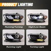 Winjet 2016-2023 Toyota Tacoma DRL Head Lights - Glossy Black/Clear OffRoadUSA.com