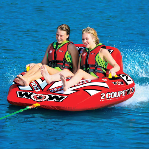 WOW Sports 2 Person Coupe Cockpit Towable Water Tube For Pool and Lake (15-1030) Jupiter Gear