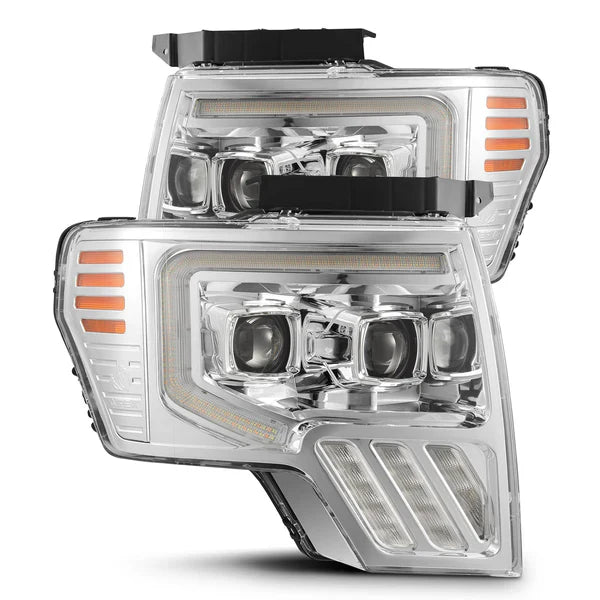 AlphaRex 09-14 Ford F150 MKII LUXX-Series LED Projector Headlights Chrome OffRoadUSA.com