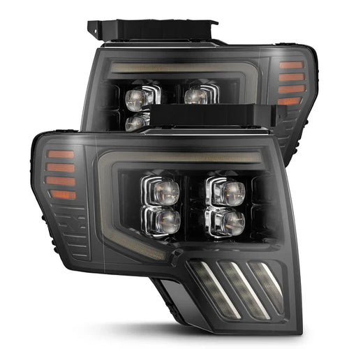 AlphaRex 09-14 Ford F150 MKII NOVA-Series LED Projector Headlights Alpha-Black OffRoadUSA.com