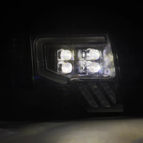 AlphaRex 09-14 Ford F150 MKII NOVA-Series LED Projector Headlights Alpha-Black OffRoadUSA.com