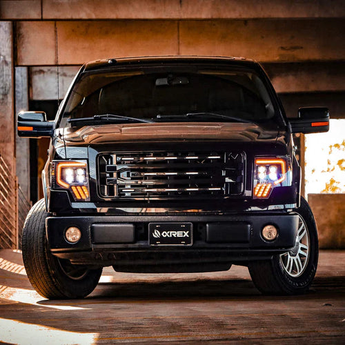 AlphaRex 09-14 Ford F150 MKII NOVA-Series LED Projector Headlights Black OffRoadUSA.com