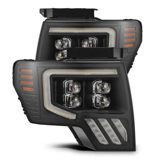 AlphaRex 09-14 Ford F150 MKII NOVA-Series LED Projector Headlights Black OffRoadUSA.com