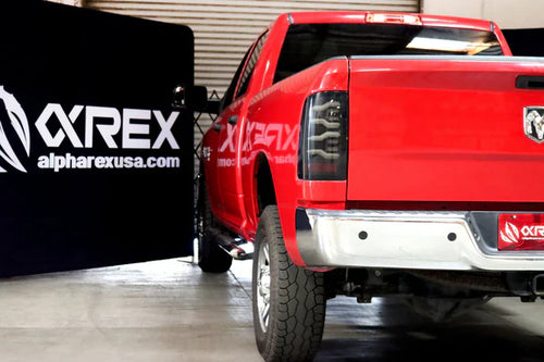 AlphaRex 09-18 Ram Truck LUXX-Series LED Tail Lights Black OffRoadUSA.com