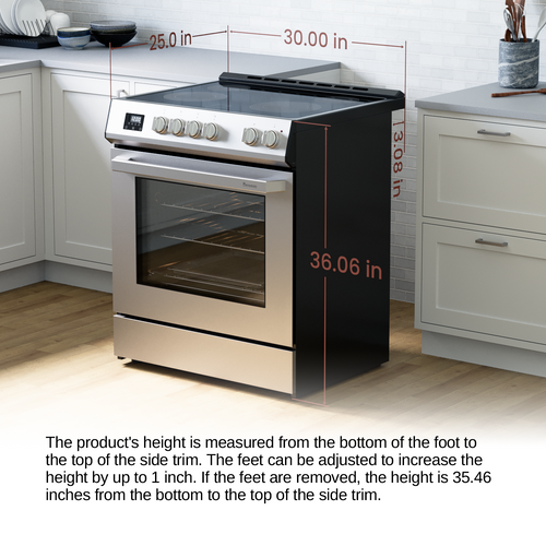 Rangaire 30" Electric Range AirFry Convection Oven Slide-in Stainless Steel RRE303TS Rangaire Appliances