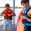 WOW Watersports Vis-Wave Adult Life Vest Blue Jupiter Gear