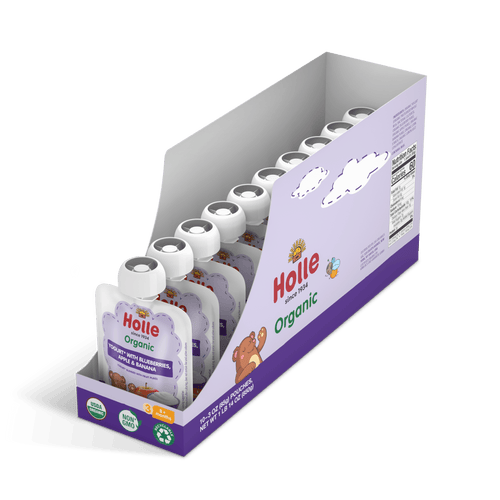 Holle Organic Yogurt Pouches - Blueberries, Apple & Banana Holle USA
