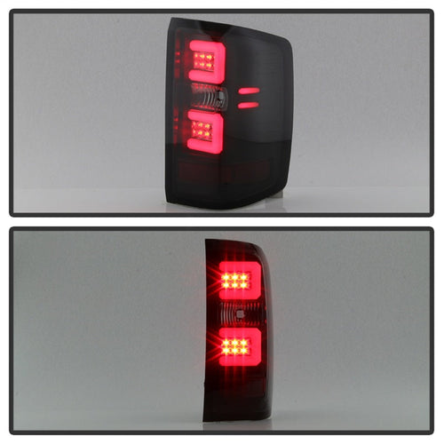 Spyder Chevy Silverado 16-17 Light Bar LED Tail Lights - Black Smoke ALT-YD-CS16-LED-BSM OffRoadUSA.com