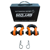 3/4” Forged Steel D-shackle set (8T) (LIFE TIME WARRANTY*) MOJAB OFFROAD