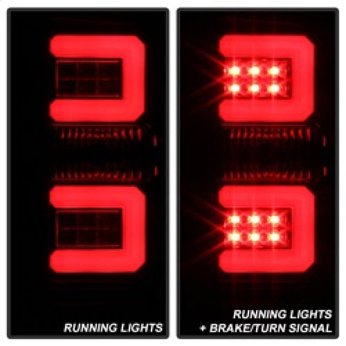 Spyder Chevy Silverado 16-17 Light Bar LED Tail Lights - Black Smoke ALT-YD-CS16-LED-BSM OffRoadUSA.com