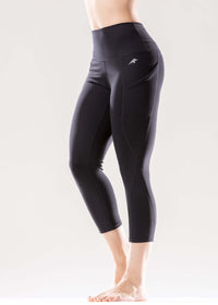 Jolie High-Waisted Capri Leggings with Hip Pockets Jupiter Gear