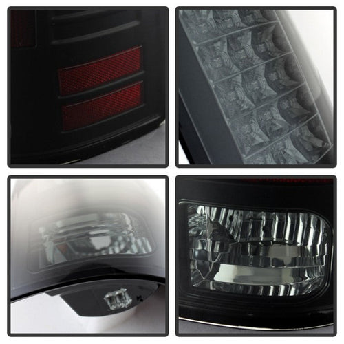 Spyder Dodge Ram 1500 09-14 LED Tail Lights Incandescent- Blk Smke ALT-YD-DRAM09-LED-BSM OffRoadUSA.com