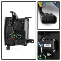 Spyder Chevy Silverado 1500 14-16 Projector Headlights Light Bar DRL Blk PRO-YD-CS14-LBDRL-BK OffRoadUSA.com