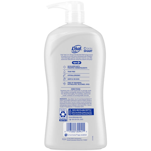 Dial Kids 3-in-1 Body+Hair+Bubble Bath, Peach, 32 fl oz EasyOptionXY LLC