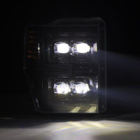 AlphaRex 08-10 Ford Super Duty/Excursion NOVA-Series LED Projector Headlights Alpha-Black OffRoadUSA.com
