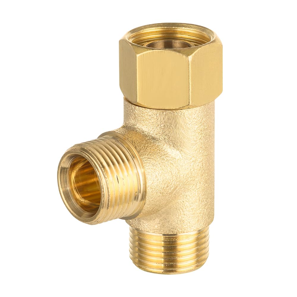 10 Pcs 3/8" Compr. x 3/8" Compr. x 3/8" Brass Tee Adapter