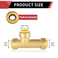 3/4" Push Fit Slip Tees Plumbingsell