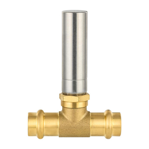 1/2" Copper Press Tee Connection, Water Hammer Arrestor, Stainless Steel (MH 361T) Plumbingsell