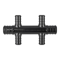 PEX-B Crimp 3/4" Inlet x 1/2" Outlet Open Manifold, Opposing Port (4 port) Plumbingsell