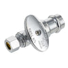 1/2" Press x 3/8" OD Compr. Straight Stop Valve, 1/4 Turn (Lead Free)